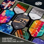 2024 SLK Helix Pro Pickleball Paddle | Carbon Fiber & Fiberglass Hybrid Face | Thermoformed Carbon Fiber Core | Unmatched Control | Spectra