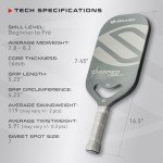 2025 Selkirk Amped Pro Air Pickleball Paddle | Fiberglass Pickleball Paddle with a Polypropylene X5+ 16mm Core | Throatflex | Flex Foam | Pickleball Rackets Made in The USA | Invikta Silver