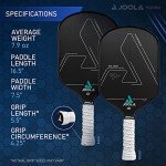JOOLA Ben Johns Hyperion CFS 16mm Swift Pickleball Paddle - USAPA Approved for Tournament Play - Carbon Fiber Pickle Ball Racket - Maximum Speed with High Grit & Spin