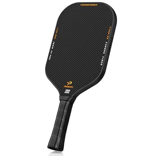 Pbvmurtg Carbon Fiber Pickleball Paddles, USAPA Approved Thermoformed Pickleball Paddle, 3K Raw Carbon Pickleball Paddle Designed for Great Spin Power&Control, Pickleball Racket with PP Honeycomb Core