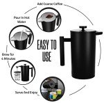 Double Wall Stainless Steel French Press Coffee Maker