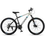 AVASTA 27.5-inch Mountain Bike for Man Male and Woman Female Adult with Lightweight Aluminum Alloy Frame and Dual Disc Brakes,Front Suspension,21-Speed Gear Shifters,Hidden Brake Cables,Grey