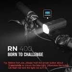 OLIGHT RN 400 LED Bike Lights, 400 Lumens USB Type-C Rechargeable Front Light, IPX7 Waterproof Bicycle Headlight for Road Urban Cyclists Black