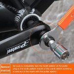 Bike Crank Puller + Bottom Bracket Remover + Bike Crank Extractor + 16mm Spanner and Auxiliary Wrench, Bicycle Repair Tool Kit for 7, 8, 9, 10 and 12 Speed MTB, Mountain Bike, Road Bike