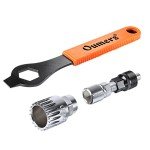 Oumers Bike Crank Extractor/Arm Remover and Bottom Bracket Remover with 16mm Spanner/Wrench. Professional Bicycle Repair Tool Kit