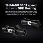 700c Road Bike Carbon Wheels Tubeless Ready Racing Wheelset 50mm Depth 28mm widt