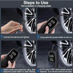 Tire Inflator Portable Air Compressor 150 PSI Car Tire Air Pump, Electric Portable Tire Pump with Digital Pressure Gauge, 2X Fast Inflation for Car, Motorcycle, Bike, Ball