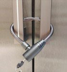 Fridge Lock, Refrigerator Lock with Keys, Cabinet Locks with Key, Childproof Lock, Bike Lock, Cable Lock for Cabinet Used in Cabinets, Drawers, Fridge, Bike, Stroller (16" 1PCS)