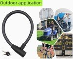 Fridge Lock, Refrigerator Lock with Keys, Cabinet Locks with Key, Childproof Lock, Bike Lock, Cable Lock for Cabinet Used in Cabinets, Drawers, Fridge, Bike, Stroller (16" 1PCS)