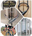 Fridge Lock, Refrigerator Lock with Keys, Cabinet Locks with Key, Childproof Lock, Bike Lock, Cable Lock for Cabinet Used in Cabinets, Drawers, Fridge, Bike, Stroller (16" 1PCS)