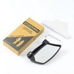 BriskMore Handlebar Bike Mirror, HD Blast-Resistant, Safe Crystal Clear Glass Mirror, Adjustable Rotatable Bike Mirror, Rearview Mirror, Bicycle Mirror for Left Side BT-018L