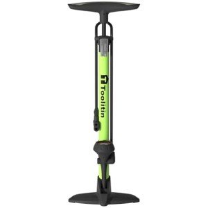 TOOLITIN Floor Bike Pump with Pressure Gauge,160 PSI High Pressure,Bicycle Pump Compatible with Presta and Schrader Valve,Bike Air Tire Pump for Road Bike,MTB,Hybrid,Balls