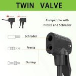 TOOLITIN Floor Bike Pump with Pressure Gauge,160 PSI High Pressure,Bicycle Pump Compatible with Presta and Schrader Valve,Bike Air Tire Pump for Road Bike,MTB,Hybrid,Balls