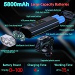 Victagen Super Bright Bike Lights 8000 Lumen for Night Riding, Super Bright 3 LED Lights for Bike/Bicycle Headlight with High Beam & Low Beam TypeC Rechargeable, Free Taillights