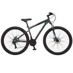 Mongoose Impasse HD Mountain Bike, Men and Women, 29-Inch Wheels, Aluminum Frame, Twist Shifters, 21-Speed Rear Deraileur, Front and Rear Disc Brakes, Charcoal