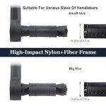 Bike Mirrors Handlebar End Mount, Rotatable And Adjustable Shockproof ebike mirror Wide Angle Bicycle Handlebars End Safe Clear E-Bike Glass Rear View Mirrors