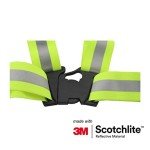 Salzmann Reflective Cross Belt Vest | Highly Reflective with Adjustable Straps | Made with 3M Scotchlite