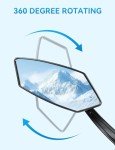 2pcs Bike Mirror Handlebar Mount 360° Ajustable, Wide Rear View Mirror Bicycle Mirrors for Handlebars with Scratch Resistant Glass, Bike Rear View Mirror for Scooter, Motorcycle, Bike Accessory