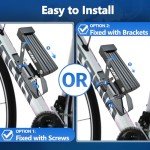 Folding Bike Lock - Award Winning Patented Lightweight High Security Bicycle Lock - Heavy Duty Anti Theft Smart Secure Guard with Key and Case for Bikes or Scooter