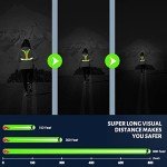 West Biking Running Vest Light - Led Running Reflective Gear for Walking at Night, High Visibility Night Rechargeable Light Up Running Vest, Adjustable Running Lights for Runners(Green)