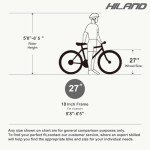 HH HILAND Aluminum Mountain Bike 21 Speeds, Hydraulic Disc-Brakes, Lock-Out Suspension Fork, 27.5 inch Wheel, Bike for Men Mens Mountain Bike Adult Womens Bicycle