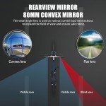 2 Pcs Bike Mirror 360 Degree Adjustable Safe Rotatable Handlebar Mirror Bicycle Mirror Cycling Angle Convex Safety Mirror for Most Mountain Road Bike