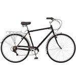 Schwinn Wayfarer Hybrid Bike, 700c Mens and Womens Bike, 7-Speed Hybrid Bicycle, Retro Steel Frame, Front and Rear Linear Pull Brakes, Fenders, Cargo Space, Adult Bicycle