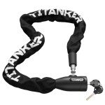 Titanker Bike Chain Lock, Security Anti-Theft Bike Lock Chain Bicycle Chain Lock Bike Locks for Bike, Motorcycle, Bicycle, Door, Gate, Fence, Grill (6mm, 8mm, 10mm Thick Chain) (Black-10mm Chain)
