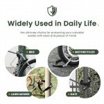 Titanker Bike Chain Lock, Security Anti-Theft Bike Lock Chain Bicycle Chain Lock Bike Locks for Bike, Motorcycle, Bicycle, Door, Gate, Fence, Grill (6mm, 8mm, 10mm Thick Chain) (Black-10mm Chain)