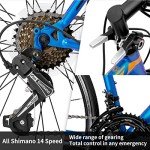 Hiland Road Commuter Bike, 700C Wheels City Bike, 14 speeds Racing Bike for Men Women, Urban Adult Bicycle