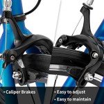 Hiland Road Commuter Bike, 700C Wheels City Bike, 14 speeds Racing Bike for Men Women, Urban Adult Bicycle