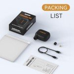 AIRBANK Mini Bike Pump POCKET SE, 100 PSI Electric Bicycle Air Pump for Road Bikes, Portable Bicycle Pump, Bicycle Tire Inflator for Schrader and Presta Valve with Rechargeable Battery