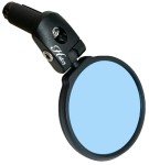 Hafny Bar End Bike Mirror, HD, Blast-Resistant, Glass Mirror, HF-MR090, HF-M951-FR03, HF-M952-FR03 (Anti-glare Blue Glass, 68mm)