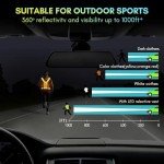 XMT LED Running Vest, High Visibility Rechargeable Adjustable Led Vest with Adjustable Waist and Shoulder, Reflective Cycling Gear