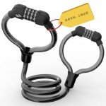 Honszex Scooter Lock, Bike Locks, Cable Lock with Combination, Double Cable Anti-Theft 41 Inch, Electric Scooter Accessories