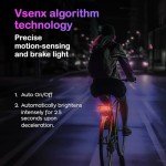 BikeSpark Auto-Sensing Rear Light G4R, USB Rechargeable, 240HRs, Precise Brake Sensing for Cargo Rack, Large Reflector, 50/80mm Screw Mounted, Easy Release, Made in Taiwan