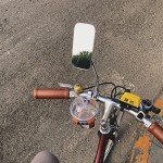 XIFOWE Vintage Bike Mirror Metal bicycle mirror for handlebars Rearview Mirror Cruiser Bike Mirror Electric Bike Mirror Side Mirror Galvanized Steel Frame for The Retro Bike Parts