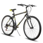 HH HILAND 24 26 inch Mountain Bike for Men Women, 21 Speeds High-Carbon Steel Frame, Sport Cycling MTB Bicycle for Adult