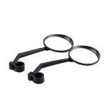 Bike Mirror, Handlebar Mount Rear View Adjustable Rearview Mirror with Wide Angle for Handlebars Electric Motorcycle Mountain Road Bicycle Safe Cycling