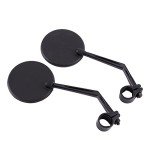 Bike Mirror, Handlebar Mount Rear View Adjustable Rearview Mirror with Wide Angle for Handlebars Electric Motorcycle Mountain Road Bicycle Safe Cycling