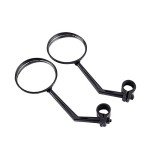 Bike Mirror, Handlebar Mount Rear View Adjustable Rearview Mirror with Wide Angle for Handlebars Electric Motorcycle Mountain Road Bicycle Safe Cycling