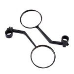 Bike Mirror, Handlebar Mount Rear View Adjustable Rearview Mirror with Wide Angle for Handlebars Electric Motorcycle Mountain Road Bicycle Safe Cycling