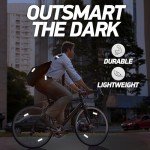 Byllstore Reflective Backpack Straps | 3M Scotchlite Reflectors with Velcro Bands | Compact 1x4 Inch Size | 2-Pack (Silver)