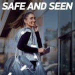 Byllstore Reflective Backpack Straps | 3M Scotchlite Reflectors with Velcro Bands | Compact 1x4 Inch Size | 2-Pack (Silver)