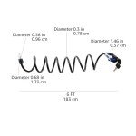 Amazon Basics Bike Cable Lock, 6 Feet, Black