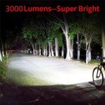 Swittn 3000 Lumen Rechargeable Bike Lights,Super Bright T6 LED Bicycle Lights Front and Back with 5200mAh Power Bank Function,Bike Lights for Night Riding,5 Light Modes,Easy to Install Without Tools
