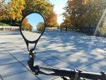 Hafny E13 Approved E-Bike Mirror, Large Surface Bar End Bike Mirror, HD Automotive Glass Bicycle Mirror, Safe Blast-Resistance Cycling Mirror