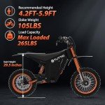 Tuttio Soleil01 Electric-Dirt-Bike for Teens Adults, 14"/12" Fat Tire 2000W Electric-Motorcycle with 48V 21AH Battery Ebike 37MPH Hydraulic Brakes Mountain Off-Road EBike Fit Age 13+