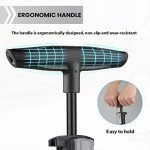 Hycline Bike Floor Pump with Gauge: Bicycle Tire Pump 160 PSI High Pressure - Air Pumps with Presta and Schrader Valve - Inflator for MTB BMX Tires, Balls, Balloons, Inflatables (Black)