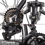 HH HILAND 700c Road Bike, 14 Speeds, Light Weight Aluminum Frame, Racing Bike City Commuting Road Bicycle for Men Women Black